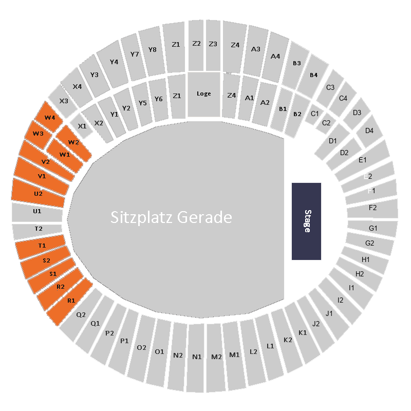 Olympiastadion Konzert Sitzplatz Kurve